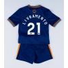 Newcastle United Tino Livramento #21 Tredjedraktsett Barn 2025-26 Kortermet (+ Korte bukser)